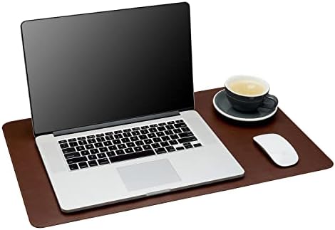 Gallaway Leather Desk Mat - Office Writing Desk Pad, Medium 24" x 14" Dark Brown, Gift Ready Elegant Computer Desk Cover Protector by GallawayLeather