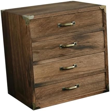 Desktop Drawer Organizer Retro Durability Decorative Practical Multifunctional by LeeQinersw