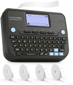 SUPVAN E12 Keyboard & Bluetooth Label Maker Machine with 4 Tapes by SUPVAN