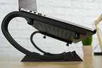 VIVO Black Fully Adjustable Curved Laptop, Notebook and Monitor Riser Stand STAND-V001N - Image 6