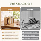 Novabright Wicker 3-compartment File Magazine Desk Holder, Suit for B5 - Image 5