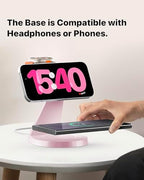 3 in 1 Charging Station for Apple Devices, Mag-Safe Charger Stand Fast Charging, Wireless Charger for iPhone 16/15/14/13/12 Series, & AirPods, & iWatch (USB-C Charger Included) - Image 5