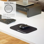 Fellowes Mouse Mat with Non-Slip Rubber Base - Mouse Pad with Antibacterial Protection - Suitable for Both Optical and Laser Mice - 199 x 232 x 2mm - Black - Image 3
