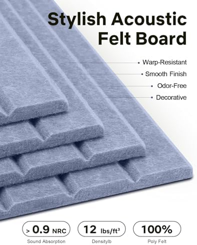 48" x 36" Large Cork Bulletin Board Tiles, Peel and Stick Felt Wall Panels for Vision, Message Center, Picture and Prayer Board for Office, Dorm, Room and Desk Decor(Soft Periwinkle) - Image 3