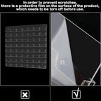 Hillban Acrylic Business Card Holder Wall Mount Office, 56 Pockets - Image 3