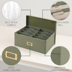 Decorative Photo Storage Box - Sturdy Linen Organizer Holds 1700 Photos - Image 6