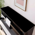 Piano Top Runner Mat, Non-Slip Rubber Bottom, Free Cut Top Protector Dust-Proof Covers for Piano Musical Instrument, Chiffonier, Chest of Drawers, TV Stand, Television Cabinet (Black, 61" x 13.8") by Apriciti