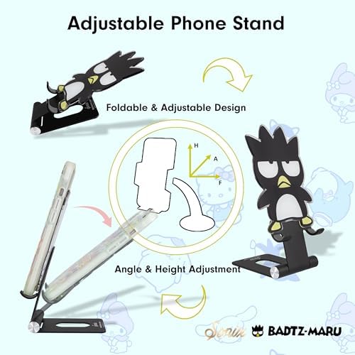 Sonix x Sanrio Character Phone Stand | Adjustable Cell Phone Holder, Desk Stand, Dock | Badtz Maru - Image 3