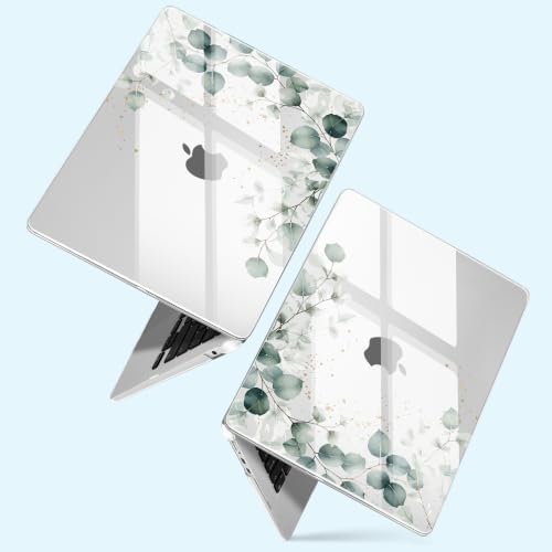 Case for MacBook Air 13 inch Case 2026, Greenery Leaves - Image 2