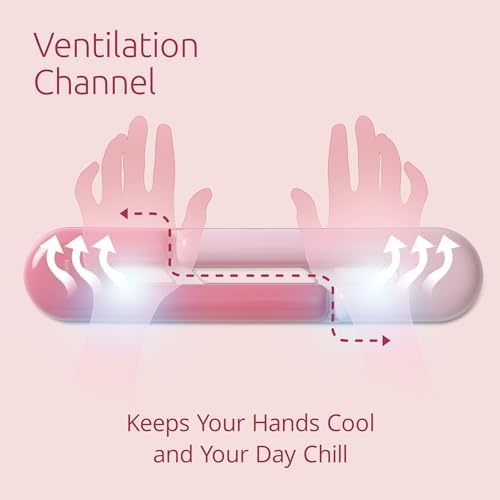 Kensington Duo Gel Loop Wrist Rest for Keyboard, Wrist Pad for Full Size Keyboard, Ergonomic Wrist Pad, Non-Skid Computer Pad with Wrist Support, Pink K62679WW, 17.7" x 3.7"x 0.9” - Image 4