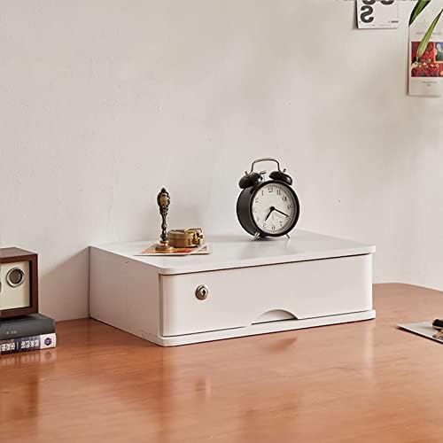 Desktop File Cabinet - Desktop Storage Box with Drawers - Solid Wood Storage Box - Desktop Organizer, with Drawer Wooden Artist Storage Supply Box, Multi Level Countertop,D-1 Drawer by Unknown