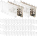 Blulu Clear Greeting Card Box Plastic Storage Organizer Bulk, 200 Packs by Blulu