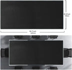 CENNBIE MAX220 86.6" x 39.4" Leather Desk Mat Protector, Extra Large Leather Desk Pad for Full Desk - XXL Super Large Mouse Pad (Black) - Image 2