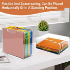 Acrylic File Folder Box, Letter Size Hanging File Organizer - Image 5
