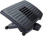 Mind Reader Adjustable Height Ergonomic Foot Rest with Massage Rollers, Black - Image 4