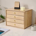 Desktop File Cabinet - Solid Wood Storage Box - Desktop Organizer, with Drawers Desktop File Cabinets, Multilayer Desktop Organizer Storage Box, Office Desktop Drawer Typ,4 Drawer by Unknown