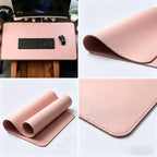 Large Office Leather Desk Mat, (20"x40", Pink) Mouse and Keyboard Pad, Computer and Laptop Mat, Desktop Protector and Cover, Writing Pad and Blotter - Image 7