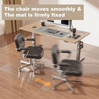 [Thickened to 2.0mm] 40"x50" Computer Chair Mat for Hardwood, PVC Office Mat for Hardwood Floor, Anti-Slip Rolling Chair Floor Protector,Vinyl Mats for Home, Under Desk Mats for Rolling Chairs - Image 4