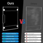 12 Pack Acrylic Sign Holder 8.5 x 11 Wall Mount, Vertical & Horizontal Use, Wall Sign Holder Memo Document Menu Holder for Office Store Restaurants Wedding Party Decoration, No Drilling - Image 5