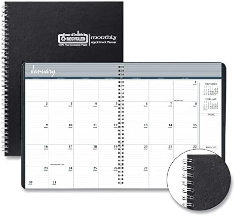 House of Doolittle 2024 Calendar Planner, Monthly, Black Hard Cover, 8.5 x 11 Inches, December - January (HOD26292-24) by HouseofDoolittle