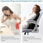 Lumbar Support Pillow, Memory Foam Back Support for Office Chair - Image 3