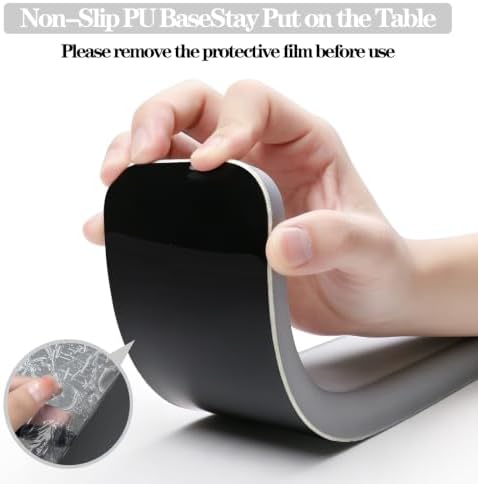 Wrist Rest for Computer Keyboard and Mouse Pad Set - Grey - Image 4