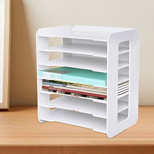 7 Tier Office Desk Desktop Organizers ,Desktop Organizers and Accessories Letter Tray Paper Sorter Holder File Document Rack Shelf Literature Organizer Rack for Home Office School Classroom Supplies - Image 4