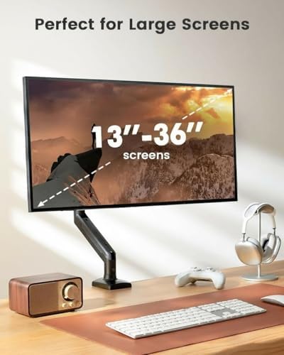 ErGear Single Monitor Arm for 13-36 Inch Screens, 22 lbs Capacity (Pack of 2) - Image 2