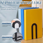 Chunful 18 Pcs Black Metal BookEnds Shelves, 5.5 x 3.75 x 2.25 in - Image 4