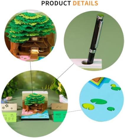 2027 3D Paper Carving Desk Calendar With LED Light - Image 6