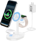 25W Mag-Safe Charger 3 in 1 Charging Station for iPhone Apple Watch AirPods by Hevanto