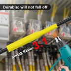 5 Pack Compatible for Dymo Rhino 18052 Black on Yellow 1/4" x 4.9' Industrial Heat Shrink Tube Labels for Rhino 1000 3000 4200 5000 5200 6000 3M Label Maker - Image 4