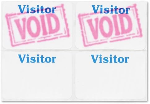 C-Line Time's Up! Self-Expiring 1-Day Visitor Badges, 3 x 2 Inches, 100 per Box (97005) by C-Line