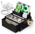 Pezin & Hulin Bamboo Charging Station with Power Charger & Cables-Natural by PezinHulin