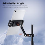 CreaDream iPad Holder for Mic Stand, Aluminum Tablet Holder for Mic Music - Image 4