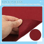 PATIKIL 47.2" x 23.6" Large Felt Desk Pad Protector, Non-Slip Desk Mat Full Table Mouse Pad Keyboard Mats for Laptop Computer Writing Desk Table Gaming Home, Wine Red - Image 4