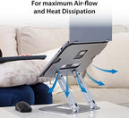 j5create Multi-Angle Aluminum Laptop Stand, Ergonomic Notebook Riser - Image 3