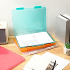 Affrolling 4 Pack A4 Plastic File Cases, Colorful Document Organizers - Image 6