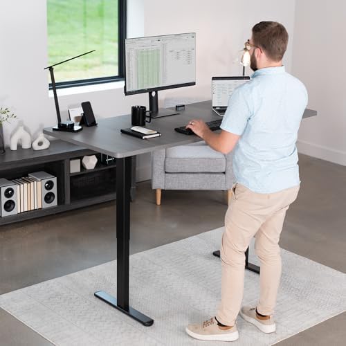 VIVO Dark Gray 71 x 30 in Standing Desk, DESK-KIT-0B7G - Image 5