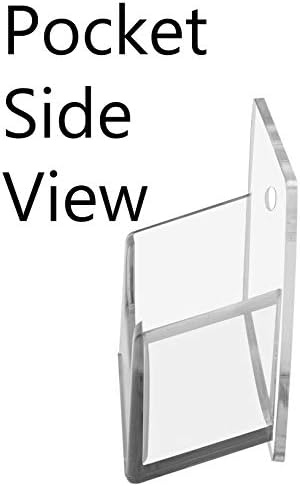 Marketing Holders Hanging Business Cards Holder Display with Hardware for 3.5" x 2" Gift or Appointment Card Rack 16 Pocket Clear Plastic Multi Slots Real Estate Agent Medical Law Firms - Image 3