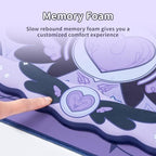 GeekShare Large Gaming Mouse Pad Wrist Support Set Non-Slip Rubber Back Desk Mat and Memory Foam Wrist Rest for Keyboard,Perfect for Gaming,or Home Office - Star Wings Dark Version - Image 3