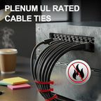 SATINIOR 500 Pcs 8 Inch Red Plenum Cable Ties Bulk, 50 lb Zip Ties - Image 5