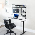VIVO Black Clamp-on 38 inch Desktop Shelving System, DESK-SHELF38A - Image 2