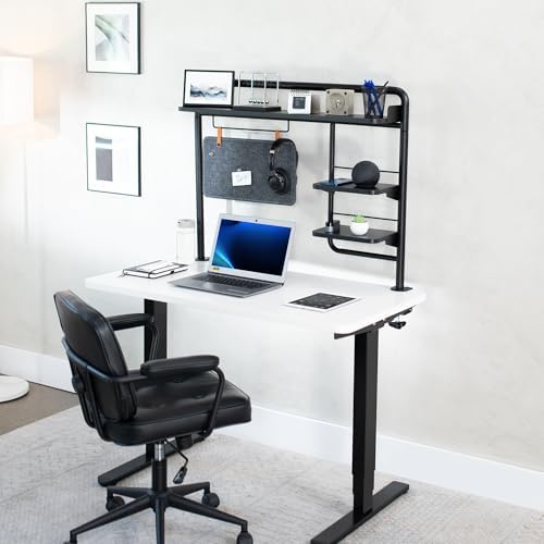 VIVO Black Clamp-on 38 inch Desktop Shelving System, DESK-SHELF38A - Image 2