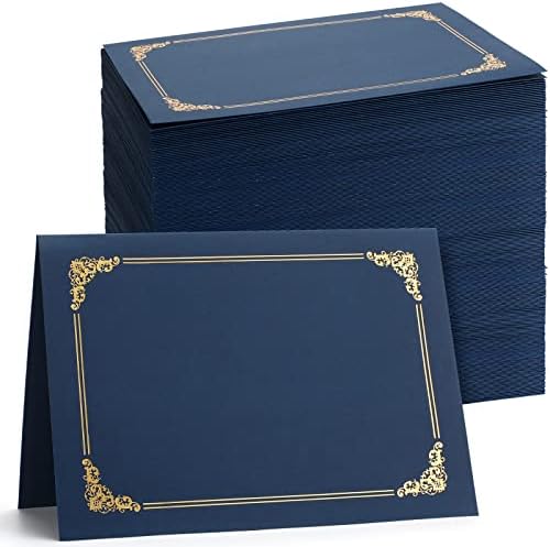 Fainne 80 Pcs 80 Pieces Certificate Holders Diploma Holder, Navy Blue by Fainne