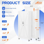 GAIOUS 74.8" Tall Metal Storage Cabinet with Lock and Wheels, File Cabinet - Image 2