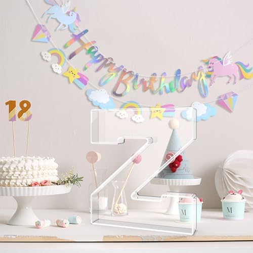13.8" Acrylic Letter Charcuterie Tray,Fillable Alphabet Box (Letter Z) - Image 4