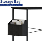 Pamray 47 Inch Computer Desk for Small Spaces with Storage Bag, Home Office Work Desk with Headphone Hook, Small Office Desk Study Writing Table - Image 6