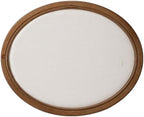 SOFE Oval Framed Linen Bulletin Board, Unique Fabric Pin Boards 21x17 - Image 4