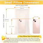 1 MIDDLE ONE 2 Pack Small Pillow, Memory Foam Mini Pillow 11 X 7 Inches for Travel, Sleeping, Nap and Neck, Knee, Lumbar Support, Tiny Cushion for Pet, Dogs (Off-White) - Image 2